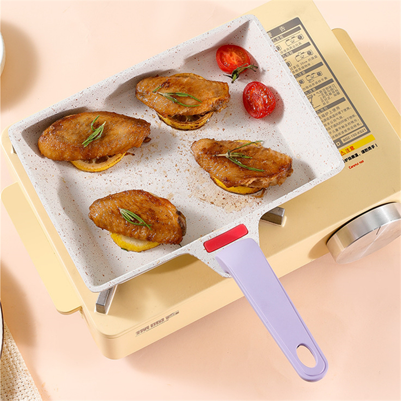 Mini Pancake Griddle - 22cm Square Non-Stick Frying Pan Mini