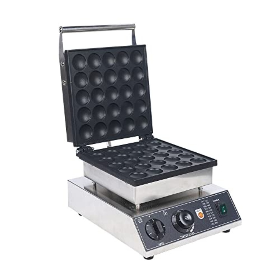 Mini Pancake Griddle - Mini Pancake Machine 25PCS 1.8inch Commercial