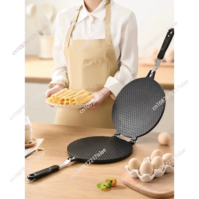 Egg Waffle Pan - Gas Type Non-stick Waffle Cone Maker
