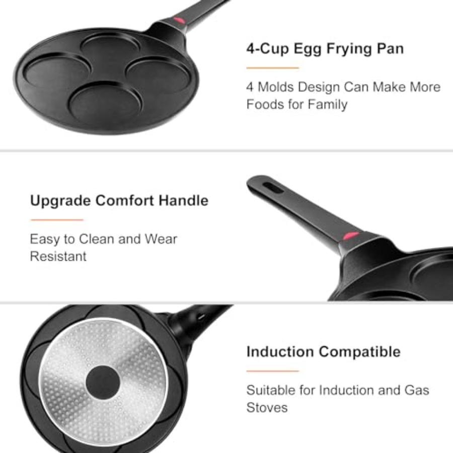 Pancake Pan Nonstick-Suitable  - Mini Pancake Griddle review and price