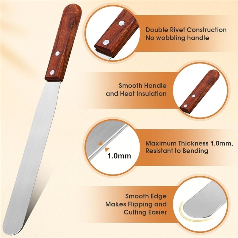 ALIM-3Pcs Crepe Spreader And S - Crepe Pan Carbon review and price