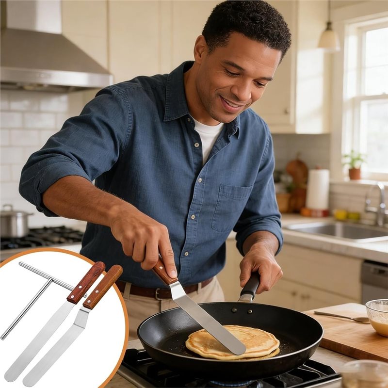 ALIM-3Pcs Crepe Spreader And S - Crepe Pan Carbon review and price