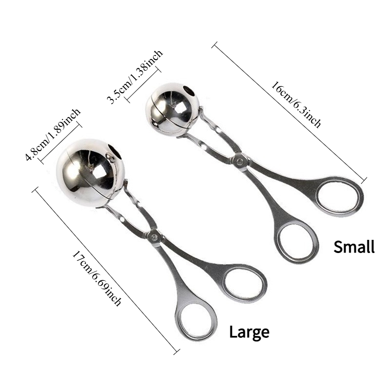 2PC Stainless Steel Meat Ball  - Hot Dog Press review and price