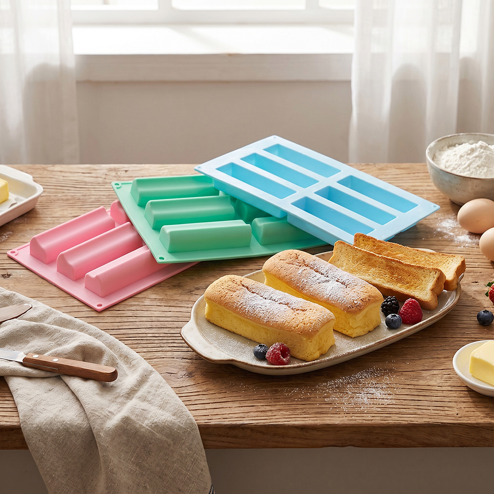 6-cavity groove tube cake tray - Donut Mold Silicone review and price