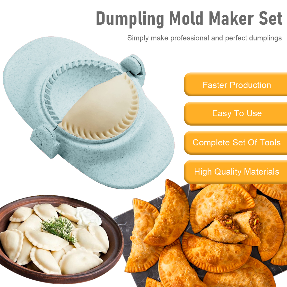 7Pcs DIY Dumpling Press Mold K - Dumpling Press Set review and price