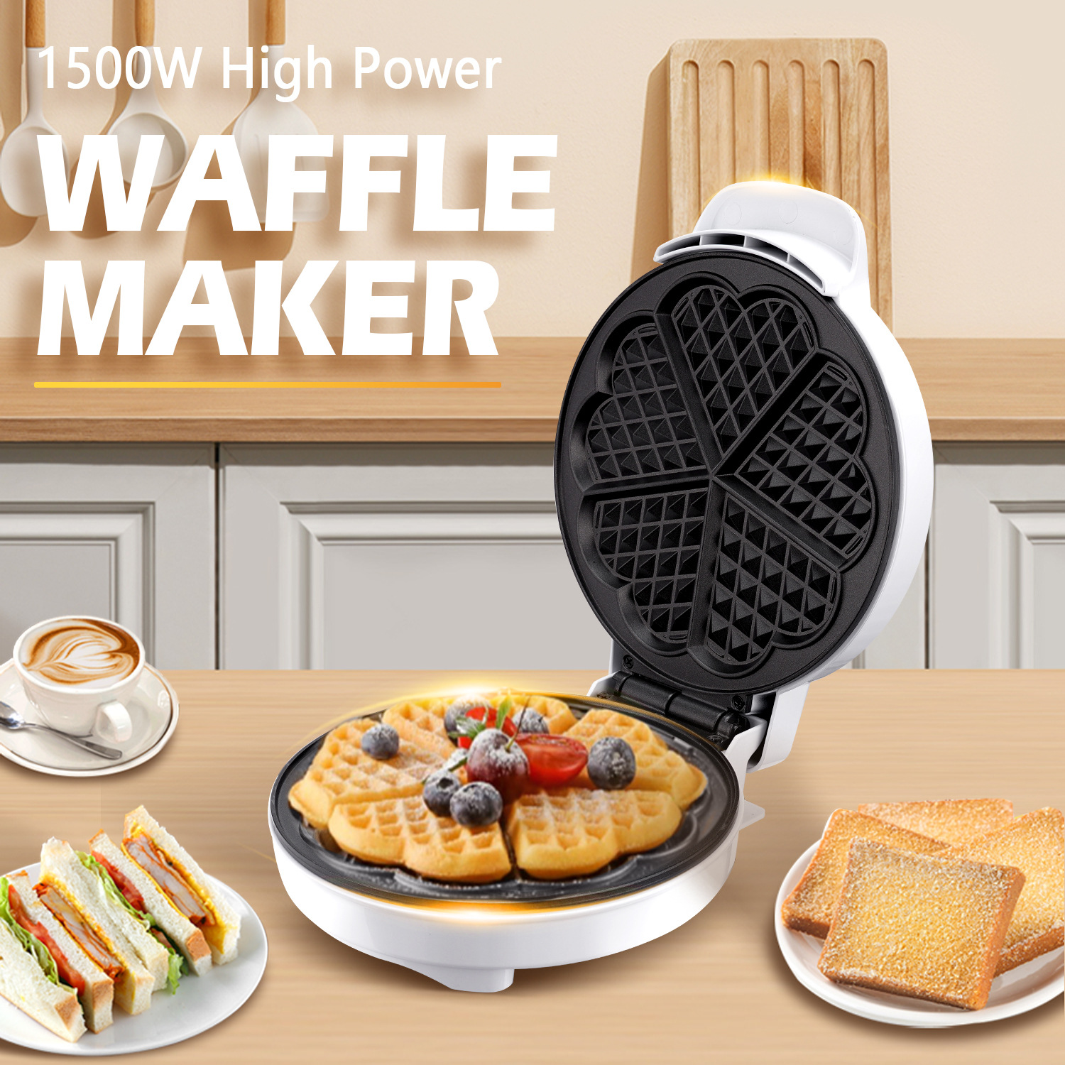 Breakfast Waffle Molds Egg Cak - Egg Waffle Pan review and price