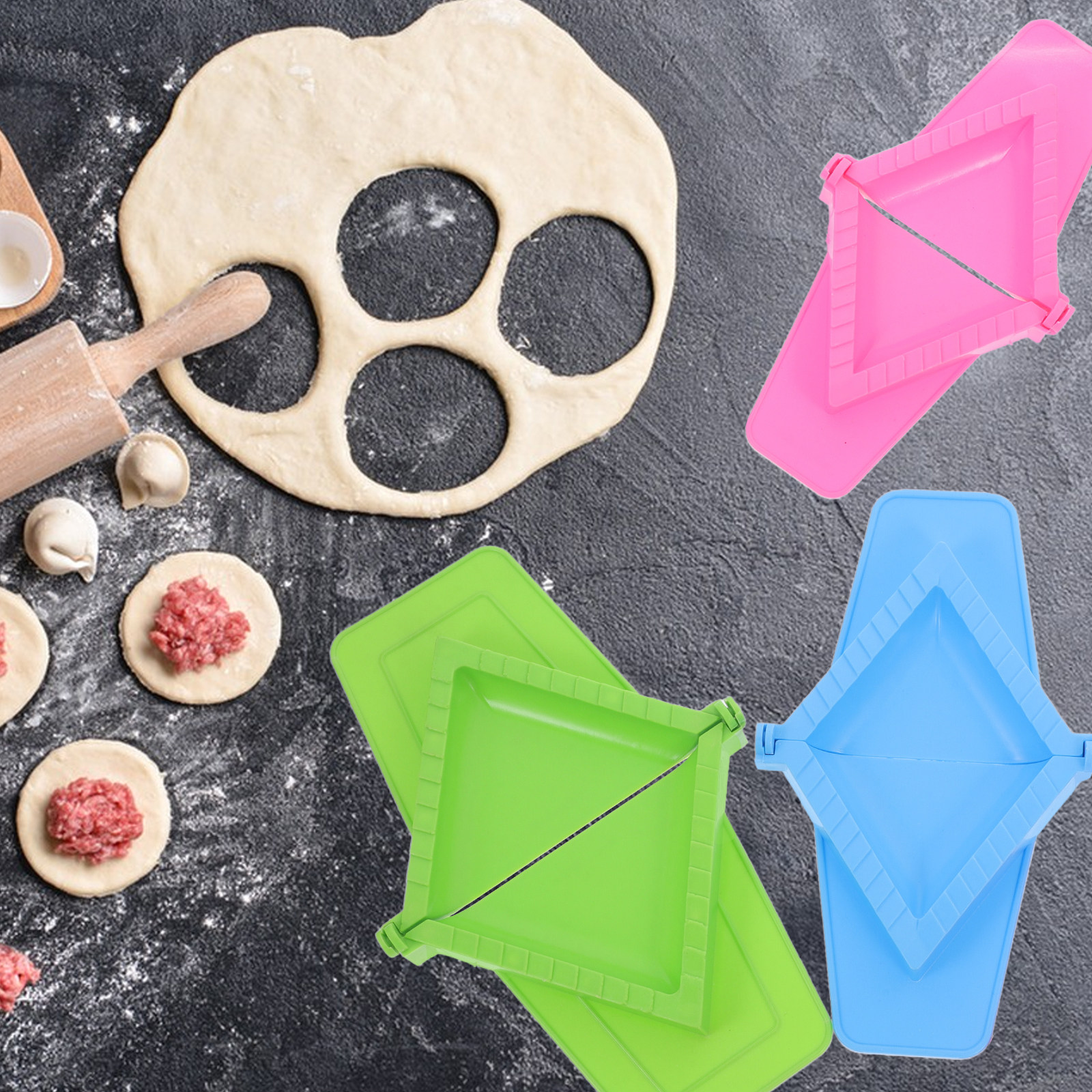 3Pcs Portable Dumpling Presser - Potsticker Mold review and price