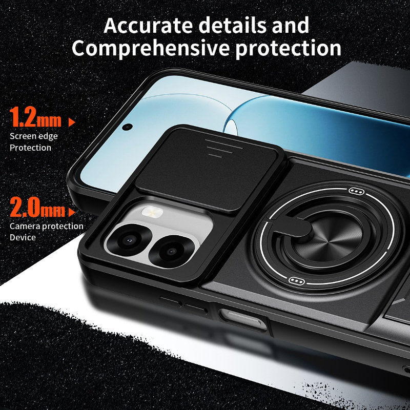 Armor Phone Case For Oppo A6x  - Taco Stand Holder review and price