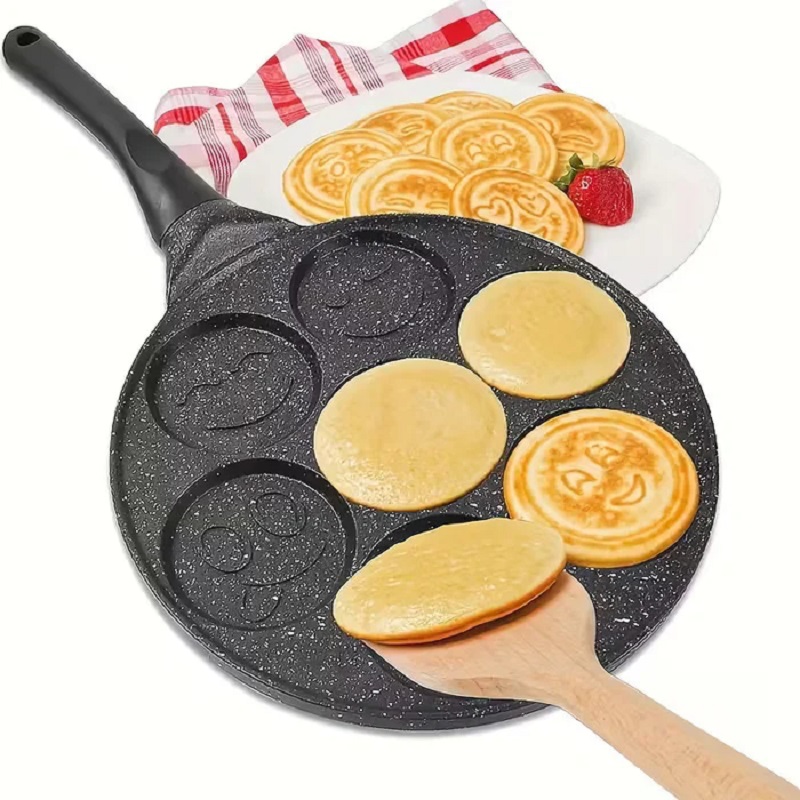Aluminum Alloy Smiley FaceWaff - Mini Pancake Griddle review and price