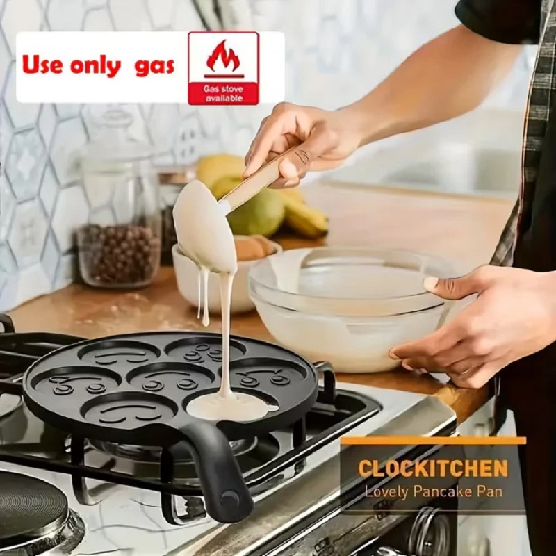 Aluminum Alloy Smiley FaceWaff - Mini Pancake Griddle review and price