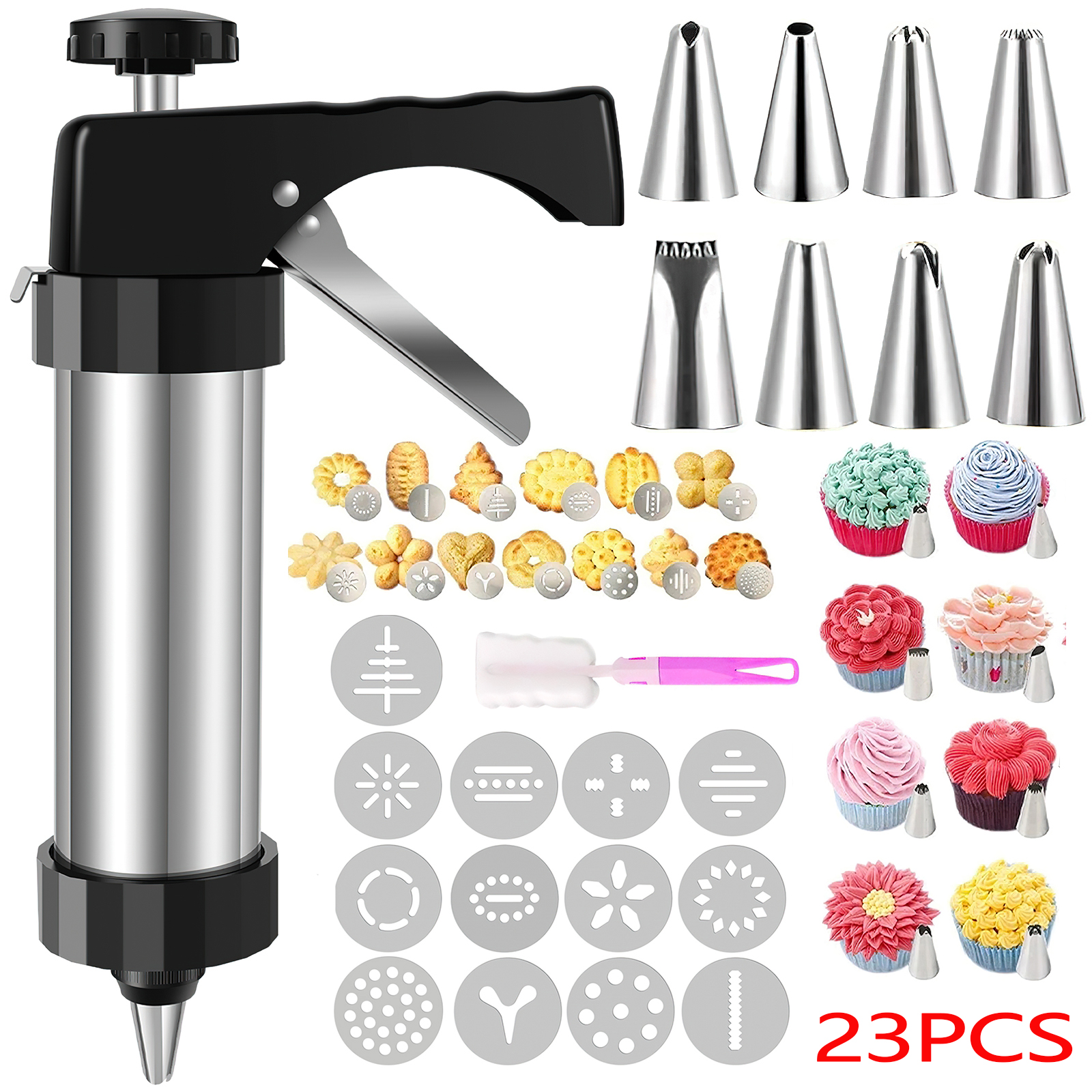 GMOX Cookie Press Gun and Tips - Churros Maker Gun review and price