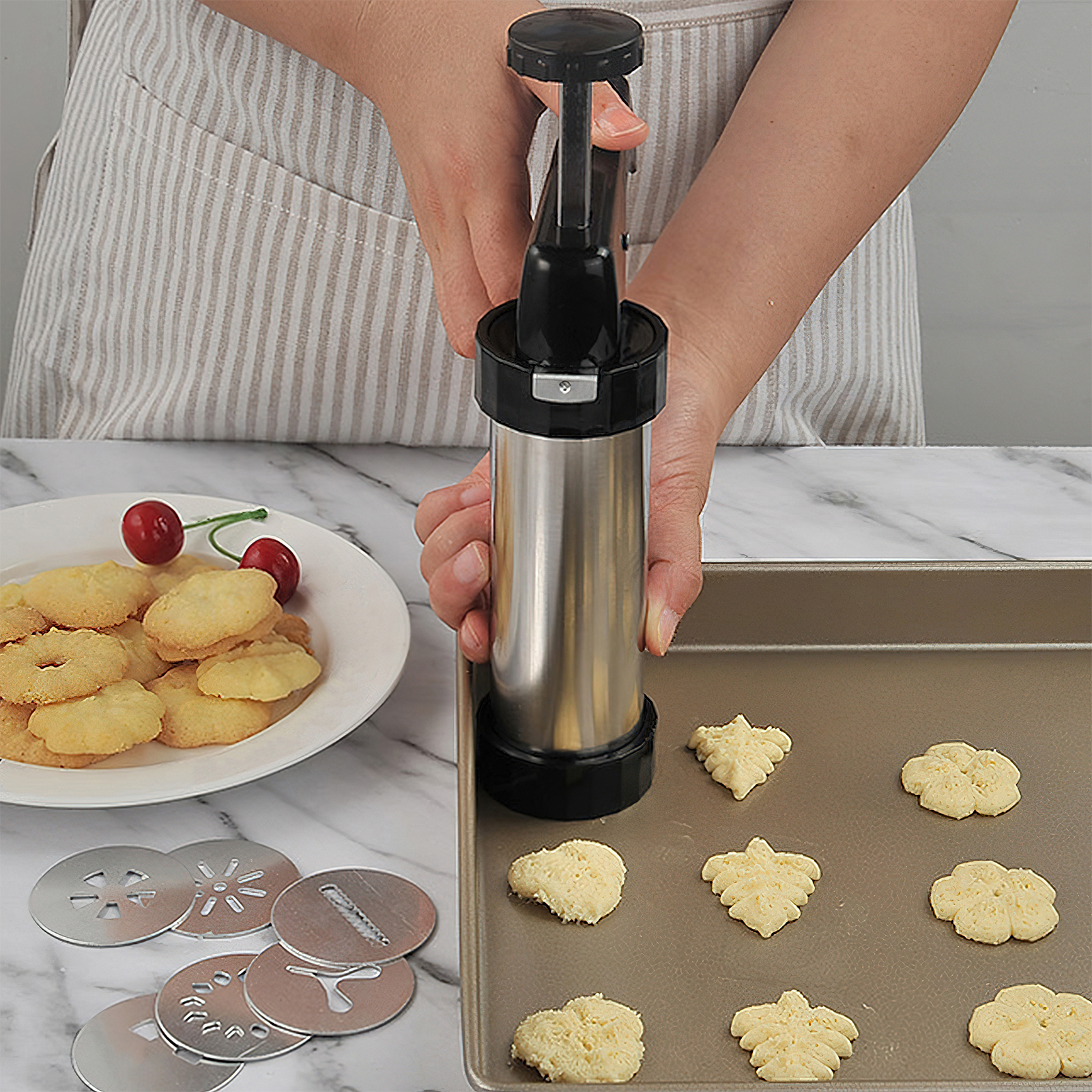 GMOX Cookie Press Gun and Tips - Churros Maker Gun review and price