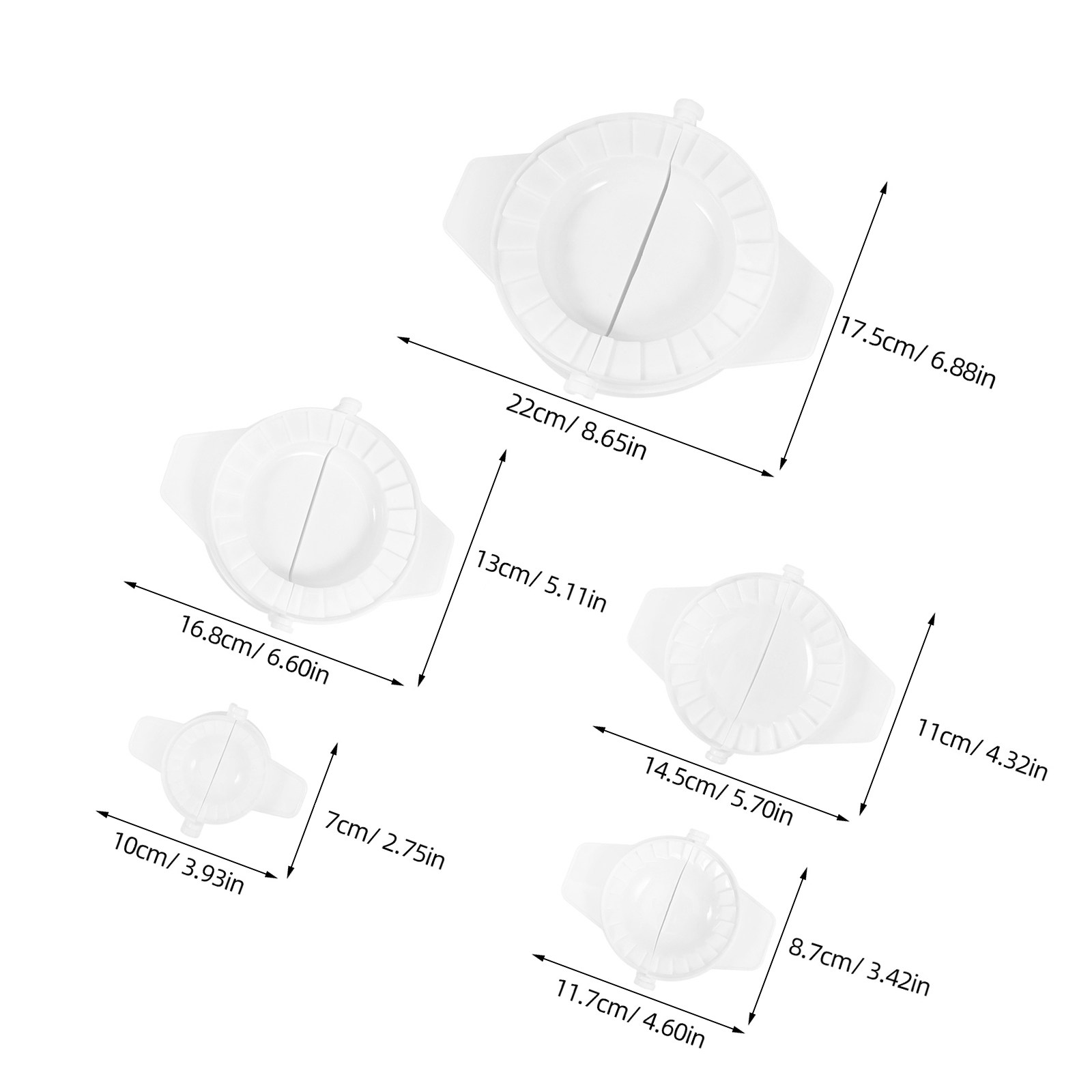 5Pcs Dumpling Mold Set Manual  - Dumpling Press Set review and price