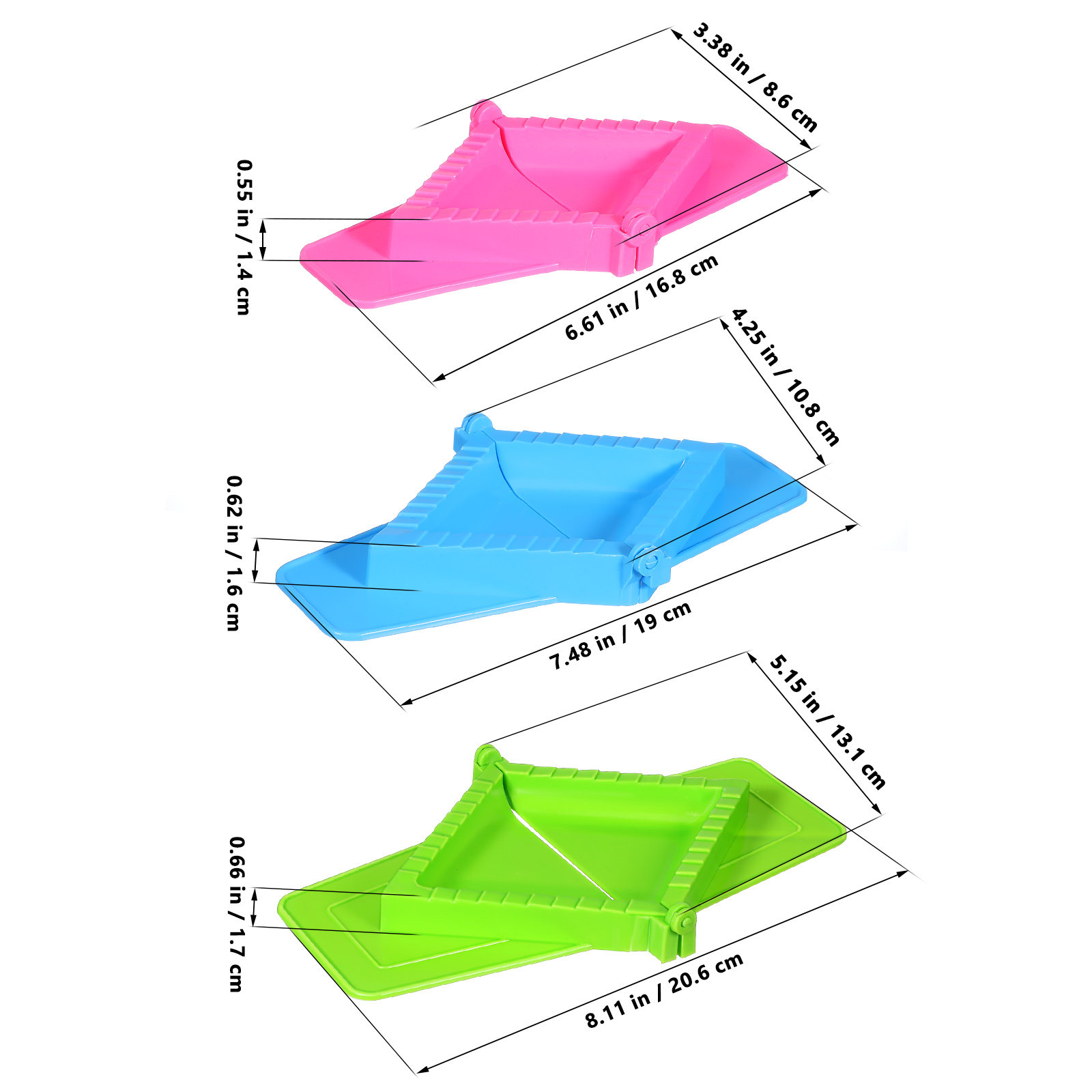 3Pcs Manual Dumpling Maker Pla - Dumpling Press Set review and price