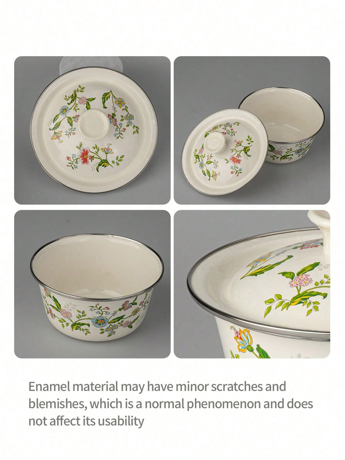 1pc Enamel-patterned rice bowl - Dim Sum Basket review and price