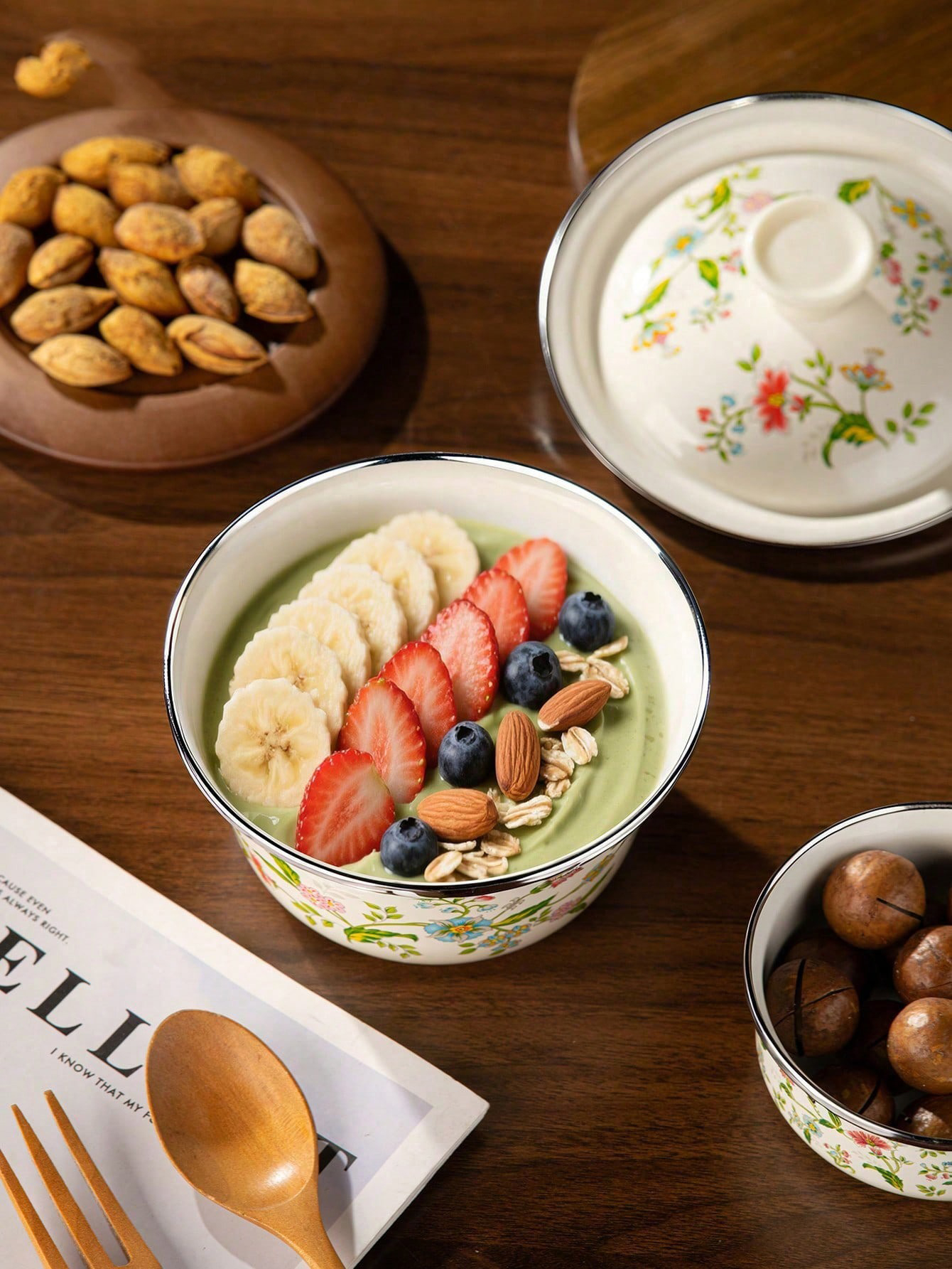 1pc Enamel-patterned rice bowl - Dim Sum Basket review and price