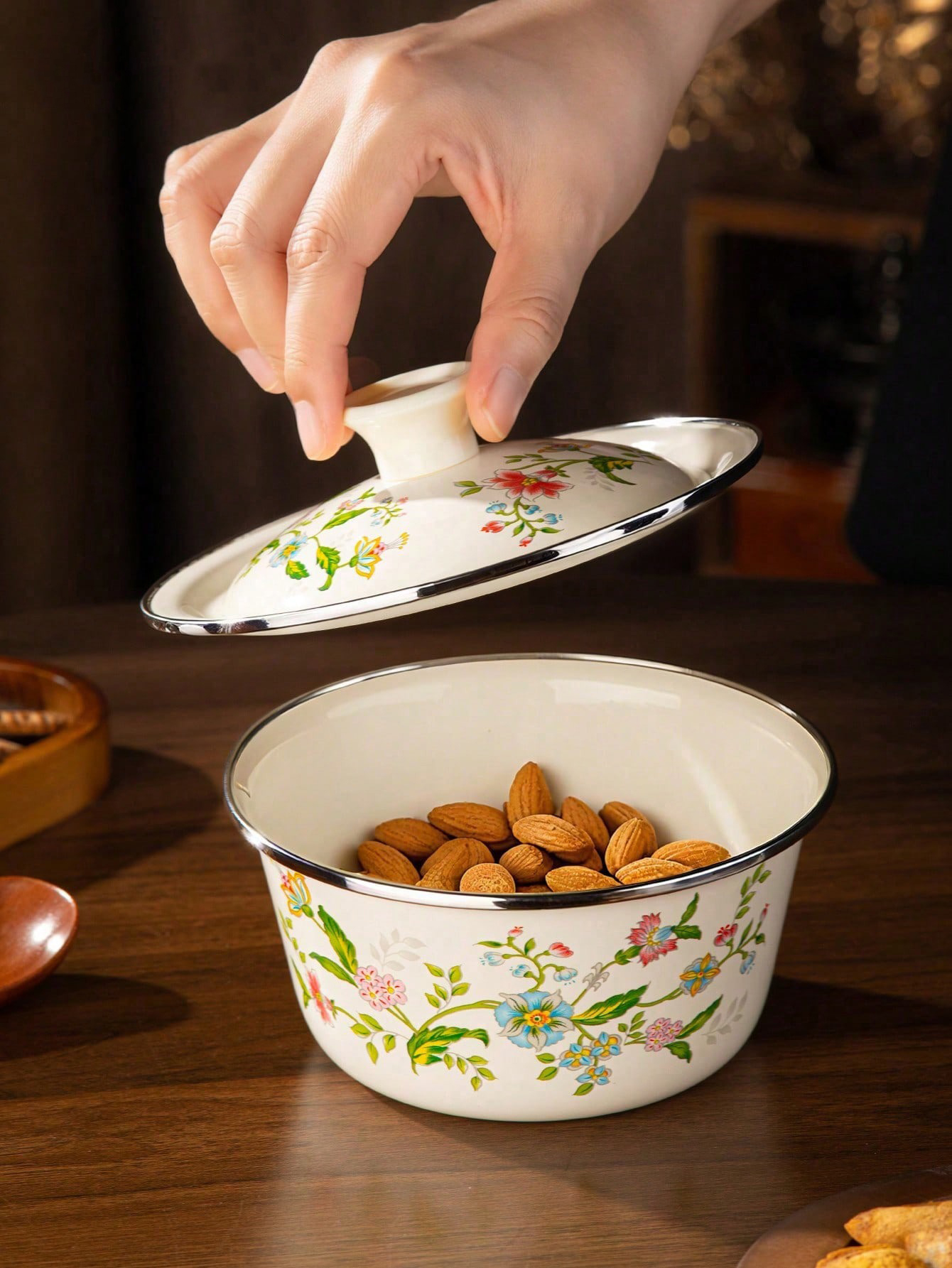 1pc Enamel-patterned rice bowl - Dim Sum Basket review and price