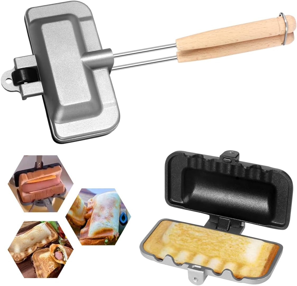 Double Sided Frying Pan, Sandw - Hot Dog Press review and price