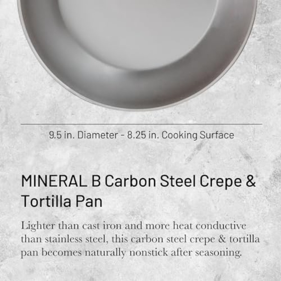 MINERAL B Carbon Steel Crepe a - Crepe Pan Carbon review and price