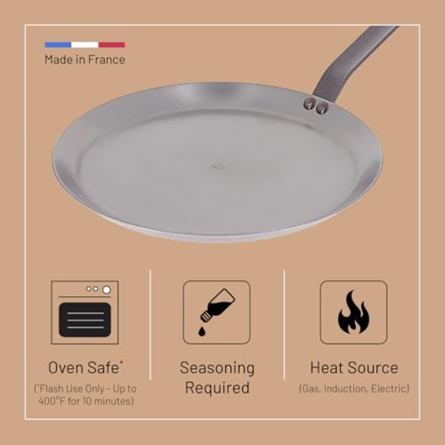 MINERAL B Carbon Steel Crepe a - Crepe Pan Carbon review and price