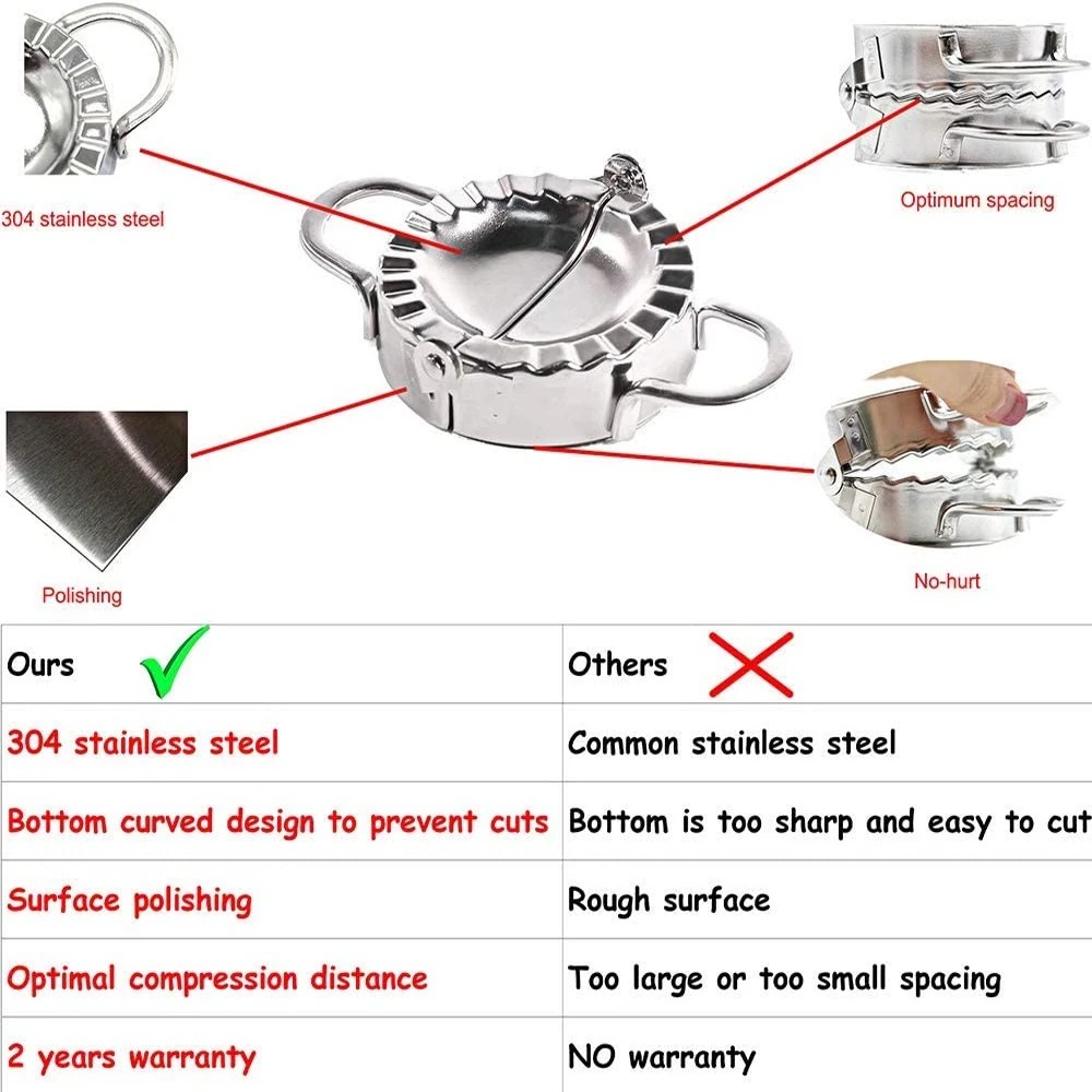 Stainless Steel Dumpling Maker - Dumpling Press Set review and price