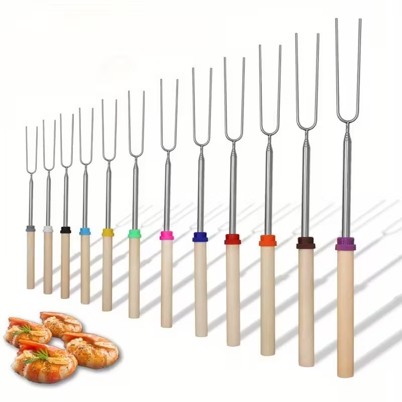 Outdoor Telescoping BBQ Fork S - Hot Dog Press review and price