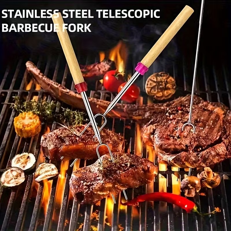 Outdoor Telescoping BBQ Fork S - Hot Dog Press review and price