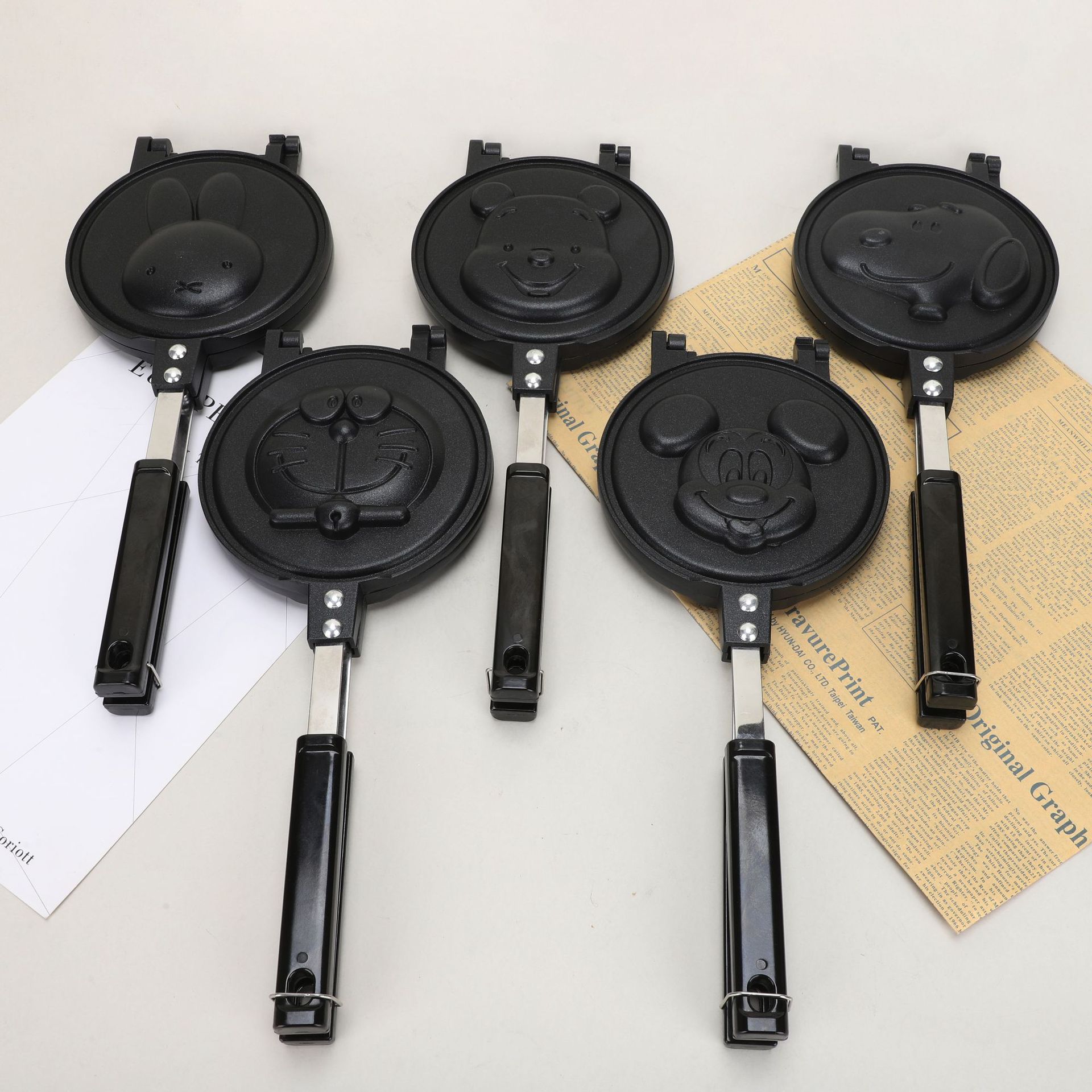 Multifunctional Cartoon Round  - Egg Waffle Pan review and price